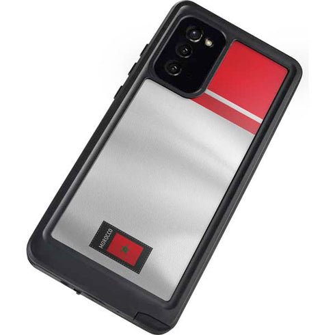 Morocco Soccer Flag Galaxy Note20 5G Waterproof Case